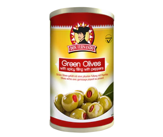 Product image - Green olives stuffed with hot pepper paste 350g