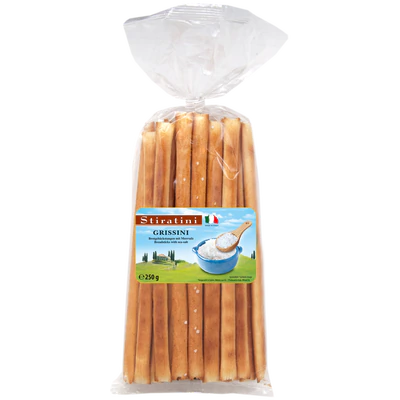 Product image 1 - Grissini breadsticks with sea salt 250g