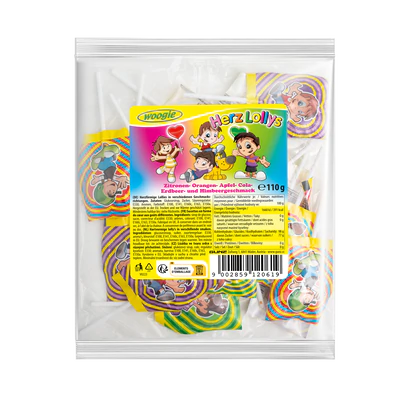 Product image 1 - Heart lollies mix 110g