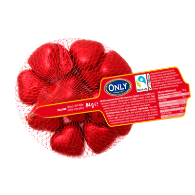 Product image 1 - Hearts milk chocolate 84g