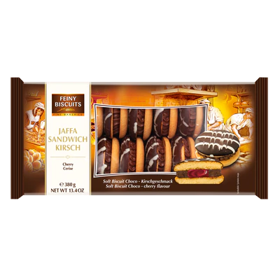 Product image 1 - Jaffa Sandwich chocolate cream-cherry 380g