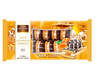 Product image 1 - Jaffa sandwich cream-apricot 380g