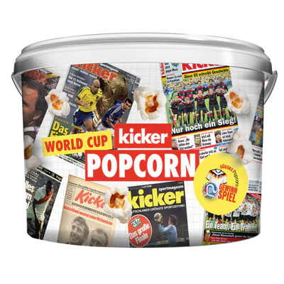 Product image 1 - "Kicker" Popcorn sweet 250g - Pre-sale until the end of March 2026: delivery starting in May 2026