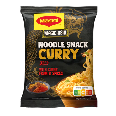 Product image 1 - Magic Asia Instant pasta snack Curry 62g