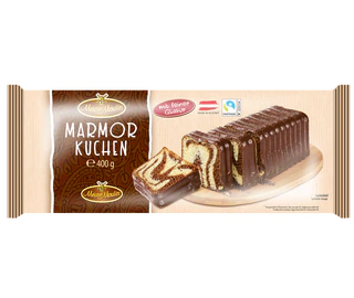 Product image - Marble cake with fine glaze 400g