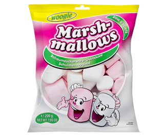 Product image - Marshmallows pink & white 200g