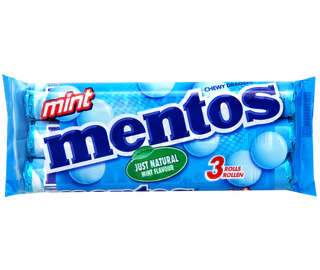 Product image - Mentos Mint chewy candies 3x38g