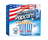 Product image 1 - Microwave salted popcorn 200g (2x100g)