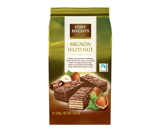 Product image 1 - Mignon wafers filled with hazelnut cream 200g