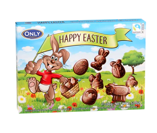 Product image - Milk chocolate Happy Easter figures 100g