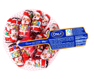 Product image - Milk chocolate Santa Clauses 100g