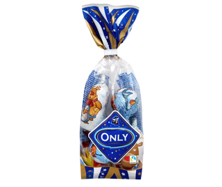 Product image - Milk chocolate assorted Christmas tree decoration 100g