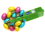 Product image 1 - Milk chocolate eggs with hazelnut cream filling small 84g