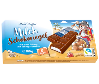 Product image 1 - Milk chocolate with cream filling 8x12,5g