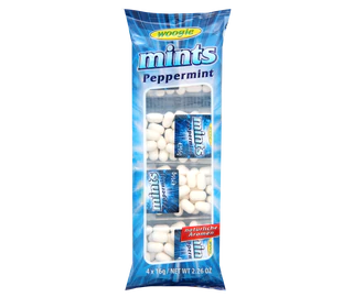 Product image 1 - Mints peppermint - sugar dragees with peppermint flavour 4x16g