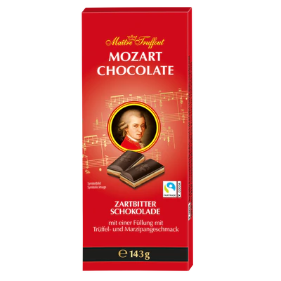 Product image 1 - Mozart dark chocolate 143g