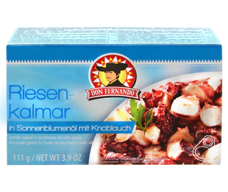 Product image 2 - Mussel and giant squid 100x111g display