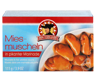 Product image 5 - Mussel and giant squid 100x111g display