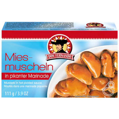 Product image 1 - Mussels in spicy marinade 111g