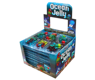 Product image 1 - Ocean Jelly fruit gum sea animals 66g (11x6 pieces à 11g) counter display