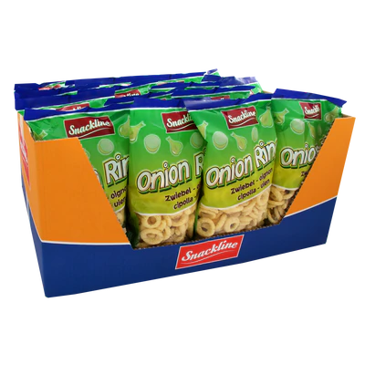 Product image 2 - Onion rings corn snack salted 125g