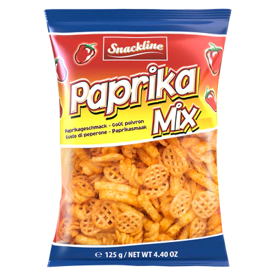 Product image 1 - Paprika Mix Salted potato snack 125g