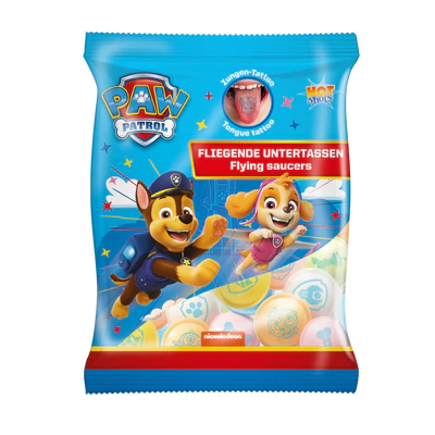 Product image 1 - Paw Patrol Sherbet filled flying saucers 39g