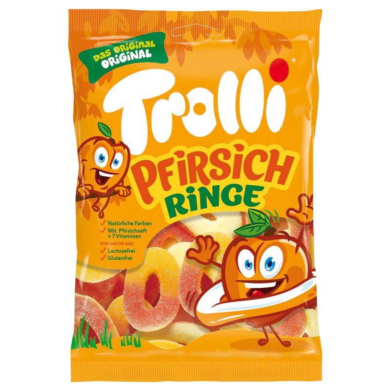 Product image 1 - Peach rings 200g