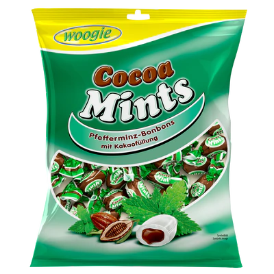 Product image 1 - Peppermint candies with cacao filling 150g