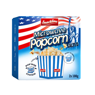 Product image 1 - Popcorn salted 200g (2x100g)