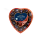 Product image - Pralines dark chocolate with cherry with liqueur 4% vol. heart 140g