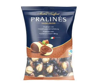 Product image 1 - Pralines duo with hazelnut cream filling 125g