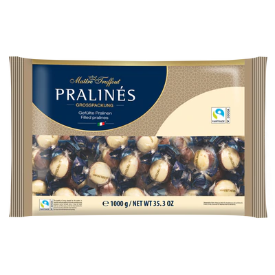 Product image 1 - Pralines duo with hazelnut cream filling 1kg