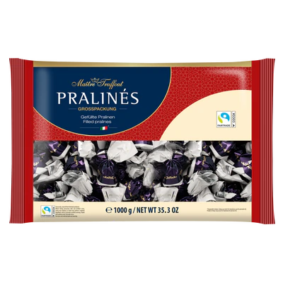 Product image 1 - Pralines milk chocolate milk cream & cereals 1kg