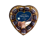 Product image - Pralines milk chocolate milk cream & cereals heart 165g