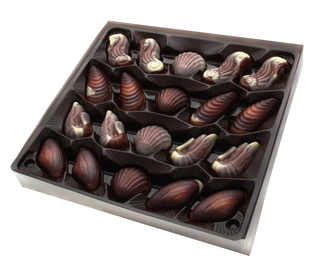 Product image 3 - Pralines sea shells blue 250g