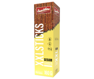Product image 1 - Pretzel sticks with sesame XXL 160g (4x40g)