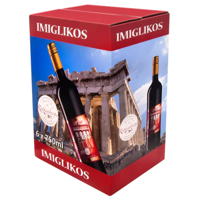 Product image 2 - Red wine Imiglikos wine from Greece 11% vol. 0,75l