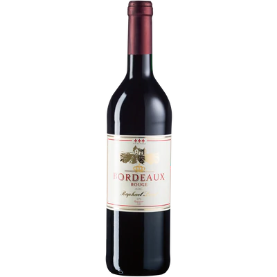 Product image 1 - Red wine Raphael Louie Bordeaux Rouge A.O.C. dry 13,5% vol. 0,75l