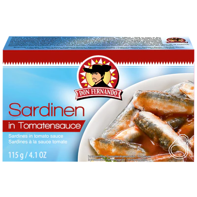 Product image 1 - Sardines in tomato sauce 115g