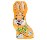 Product image - Sitting milk chocolate bunny orange 60g
