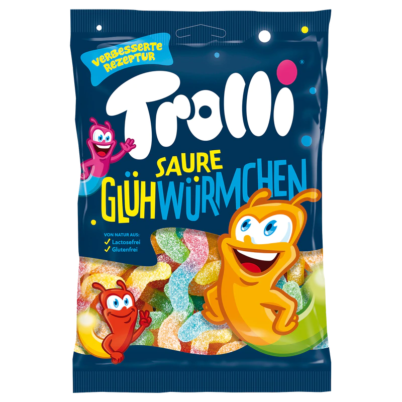 Product image 1 - Sour glowworms 200g