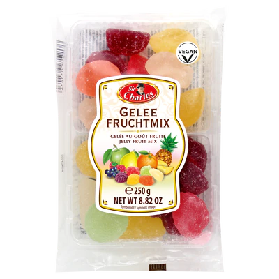 Product image 1 - Sugared jellies with fruit flavouring 250g