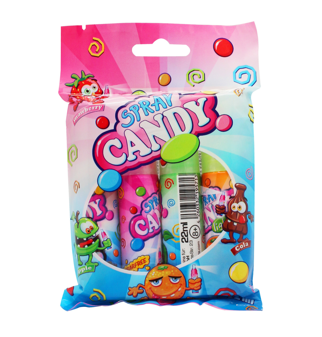 sugarfree candyspray 4x22ml counter display