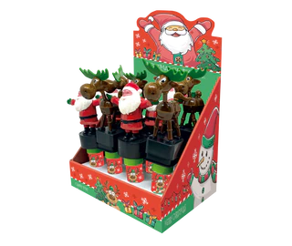 Product image 1 - Tanzende Weihnachtsfiguren mit Süßwaren 5g Thekendisplay