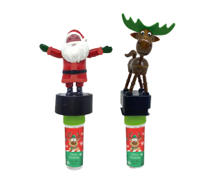 Product image 2 - Tanzende Weihnachtsfiguren mit Süßwaren 5g Thekendisplay