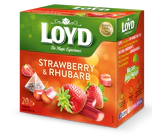 Product image - Tea strawberry & rhubarb pyramid-bags 20x2g