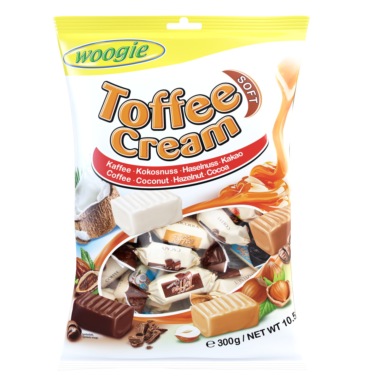 Gunz Toffee cream soft assorted toffees 300g