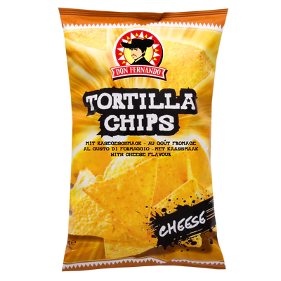 Product image 1 - Tortilla chips with cheese flavour 200g