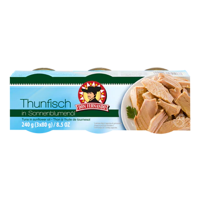 Product image 1 - Tuna in Sunflower Oil 240g (3x80g)